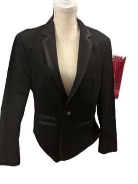 Express Black Lightweight Blazer Jacket with Tailored Fit 38S
